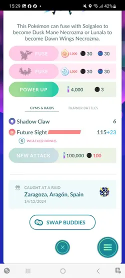 Pokemon Go Shiny Ultra Beast Necrozma - Image 2