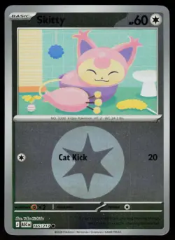 Skitty (Energy Symbol Pattern) 165/217 Ascended Heroes Pokemon Reverse Holo NM - Image 1