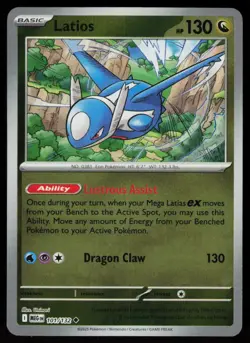 Latios 101/132 Uncommon Mega Evolution Pokemon Reverse Holo Near Mint - Image 1