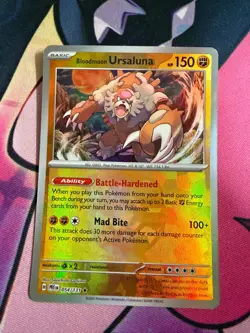 Pokemon TCG - Prismatic Evolutions - Bloodmoon Ursaluna Masterball 054/131 RH - Image 1