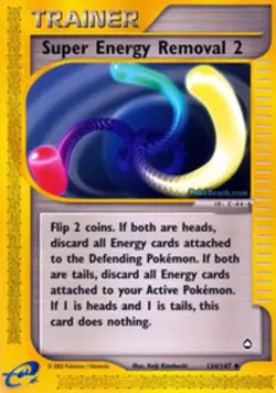 1x Super Energy Removal 2 - 134/147 - Uncommon NM-Mint Pokemon G2 - Aquapolis - Image 1