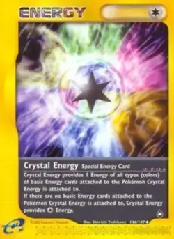 1x Crystal Energy - 146/147 - Uncommon Moderately Played Pokemon G2 - Aquapolis - Image 1