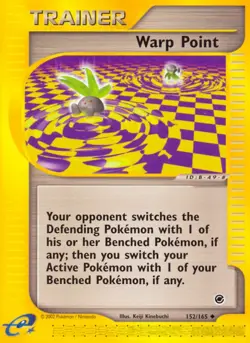 1x Warp Point - 152/165 - Uncommon Heavily Played Pokemon G2 - Expedition - Image 1