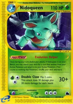 1x Nidoqueen - 22/144 - Rare Moderately Played Pokemon G2 - Skyridge - Image 1