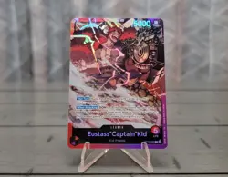 Bandai One Piece TCG Eustass "Captain" Kid ST10-003 Leader Holo EN with Toy - Image 2
