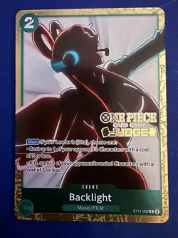 ONE PIECE TCG Uta Promo Foil Backlight Judge Stamp ST11-003 Judge pack vol 5 NM - Image 1