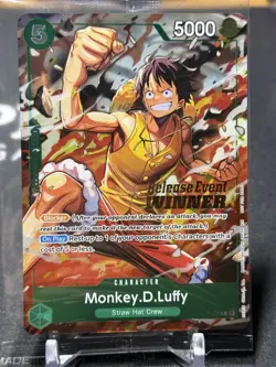 MONKEY D LUFFY - One Piece P-135 - SEALED RELEASE EVENT WINNER - OP16 Event - Image 1