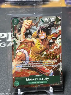 MONKEY D LUFFY - One Piece P-135 - SEALED RELEASE EVENT WINNER - OP16 Event - Image 2