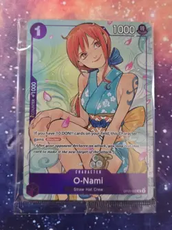 Namco One Piece CCG O-Nami OP05-062 Promo Foil Uncommon 1000 Power Peach Momoko - Image 1
