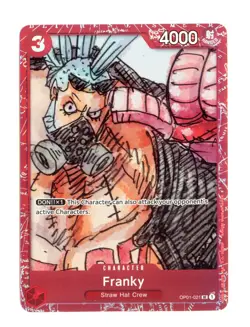 Franky Premium Collection ONE PIECE FILM RED OP01-021 UC Foil One Piece Promo NM - Image 1