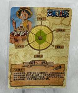 Monkey D. Luffy Pizza RARE Gold Holofoil R One Piece Anime TCG CCG HZ01003 - Image 5