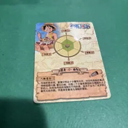 🔥Monkey D. Luffy Pizza RARE Gold Holofoil R One Piece Anime TCG CCG HZ01003🔥 - Image 2