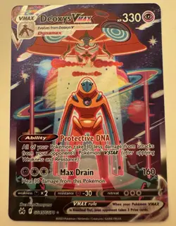 Pokemon Deoxys VMAX GG45/GG70 Crown Zenith Galarian Gallery Full Art Holo - Image 1