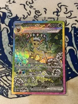 Leafeon EX Sir 144/131 Pokemon TCG Prismatic Evolutions Card Mint Condition - Image 3