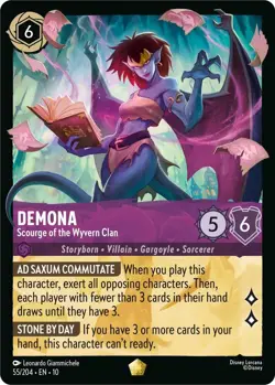 Demona Scourge of the Wyvern Clan Disney Lorcana 55/204 Legendary Set 10 - Image 1