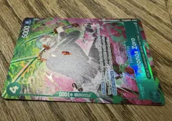 One Piece Roronoa Zoro Treasure Rare OP13-037 TR English Mint Card Bandai - Image 3