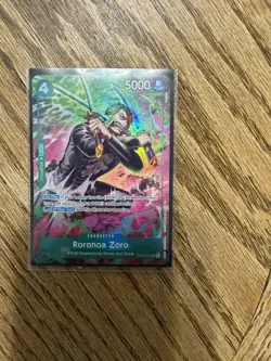 One Piece Roronoa Zoro Treasure Rare OP13-037 TR English Mint Card Bandai - Image 4