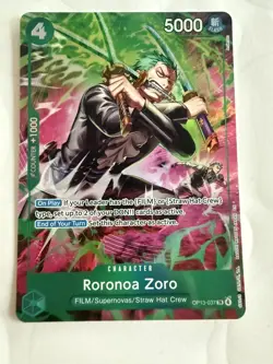 One Piece Roronoa Zoro OP13-037 (TR) Adventure on Kami's Island (OP15-EB04) - Image 1