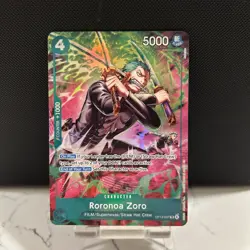 One Piece OP15 Roronoa Zoro OP13-037 TR Foil - Adventure On Kami's Island Eng - Image 1