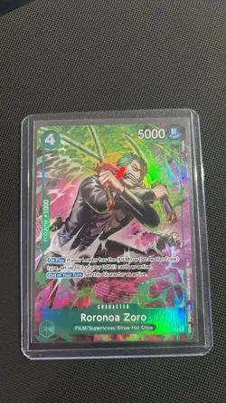 One Piece OP15 Roronoa Zoro OP13-037 TR Foil - Adventure On Kami's Island Eng - Image 1