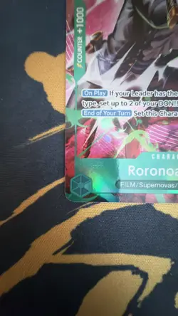 OP13-037 Roronoa Zoro TR Treasure Rare English CLEAN OP15 One Piece TCG card - Image 5
