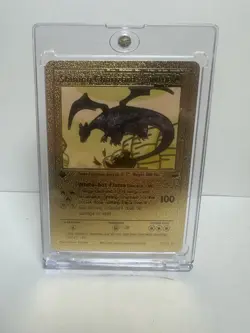 Shining Charizard 107/105 Gold Card Pokemon Card 1st Edition - Image 1
