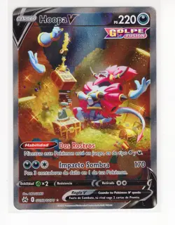 ~ESP~ SPANISH Hoopa V GG53 Crown Zenith Pokemon Card (C1) - Image 1