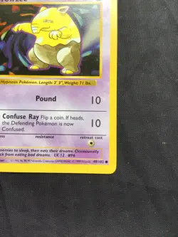 Pokemon Cards: Base Set 1st Edition Common: Drowzee 49/102 - Image 4