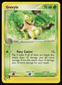 Grovyle 31/97 Uncommon Dragon Pokemon Damaged - Image 1