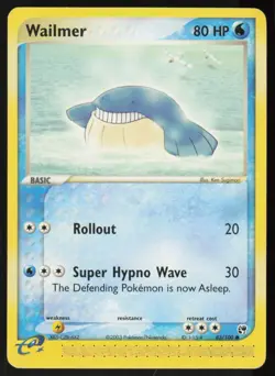 Wailmer 83/100 Common Sandstorm Pokemon Damaged - Image 1