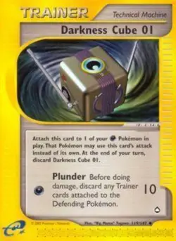 1x Darkness Cube 01 - 119/147 - Uncommon - Reverse Holo Lightly Played Pokemon G - Image 1
