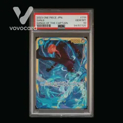 PSA 10 One Piece CCG Sanji Wings of the Captain SEC OP06-119 Pristine - Image 1