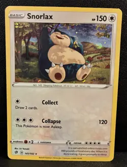 Snorlax 141/192 - Pokemon Sword & Shield: Rebel Clash - Cosmos Holo Promo ❤ - Image 1