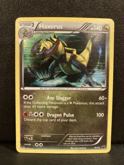 Dragon Vault #16/20 Haxorus Holo Pokemon LP - Image 1