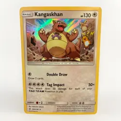 Pokemon TCG Unified Minds Holographic Kangaskhan 163/236 Light Played - Image 1