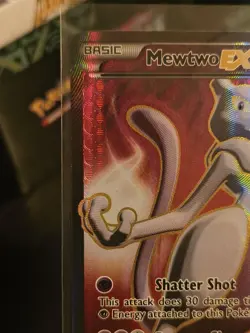 Pokemon Mewtwo-EX TCG Full Art Ultra Rare Holo Card Breakthrough 158/162 - Image 2