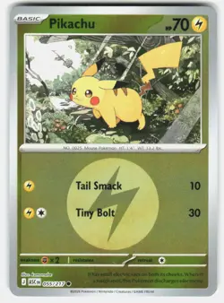 PIKACHU ENERGY SYMBOL 055/217 ASCENDED HEROES POKEMON REVERSE HOLO NM/M - Image 1