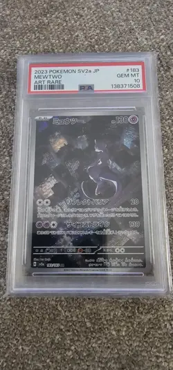 PSA 10 Mewtwo 183/165 SV2a 151 Art Rare Japanese Pokemon Card GEM MINT - Image 1