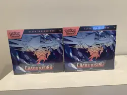 Pokemon TCG Chaos Rising ETB Elite Trainer Box Lot of 2 - New Sealed - Image 1