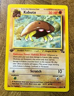 1st Edition Kabuto Fossil 50/62 1999 WOTC Common Regular English - Image 1