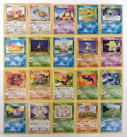 Vintage Pokemon Lot Of 20 WOTC Base Set Jungle Fossil Lot Unlimited MP - Image 1