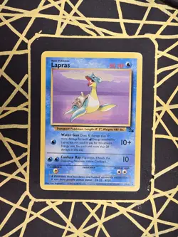 🔥 Lapras 25/62 🔥 Original Non Holo Rare Fossil Set Pokemon Card WOTC 1999 TCG - Image 2