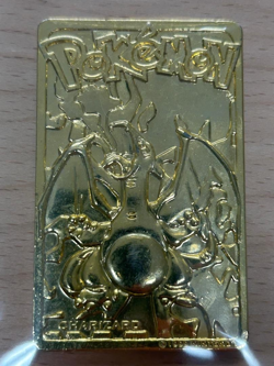 1999 Gold Plated Charizard Card Pokemon Burger King Nintendo 23 Karat BEAUTIFUL - Image 2