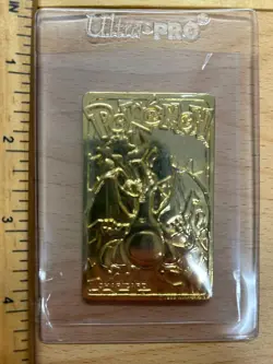 1999 Gold Plated Charizard Card Pokemon Burger King Nintendo 23 Karat BEAUTIFUL - Image 3
