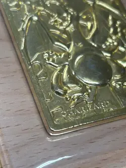1999 Gold Plated Charizard Card Pokemon Burger King Nintendo 23 Karat BEAUTIFUL - Image 4