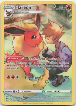Flareon TG01/TG30 SWSH09: Brilliant Stars Trainer Gallery Pokemon Card NM - Image 1