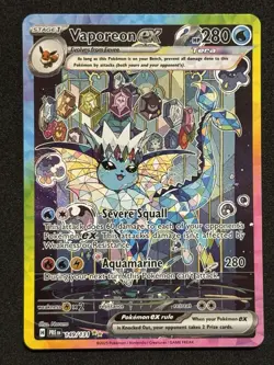 Pokemon TCG Vaporeon EX Prismatic Evolutions 149/131 SIR - Image 1