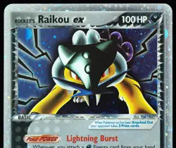 Rocket's Raikou ex #108/107 Deoxys LP+/NM Pokemon Card - Image 4