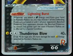 Rocket's Raikou ex #108/107 Deoxys LP+/NM Pokemon Card - Image 5