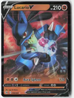 Lucario V 146/264 Holo V Rare Fusion Strike Pokemon Holo Near Mint - Image 1
